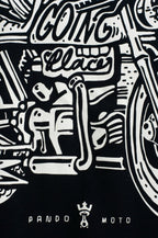 JOHN WING 01 - Biker Sweatshirt Regular Fit,  Unisex