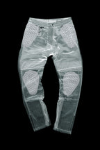 KARLDO SLIM BLACK - Motorcycle Jeans for Men Slim-Fit Cordura