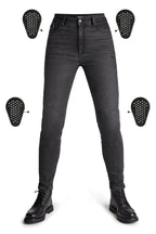 Kaya Slim Grey - Women Motorcycle Jeans Skinny-Fit Armalith