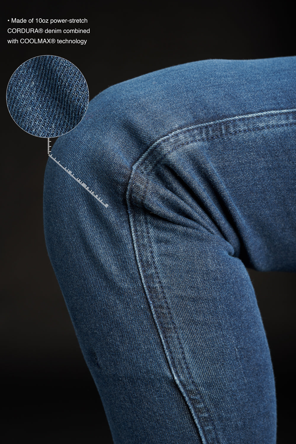 KUSARI COR 02 – Women Motorcycle Jeans Skinny-Fit Cordura