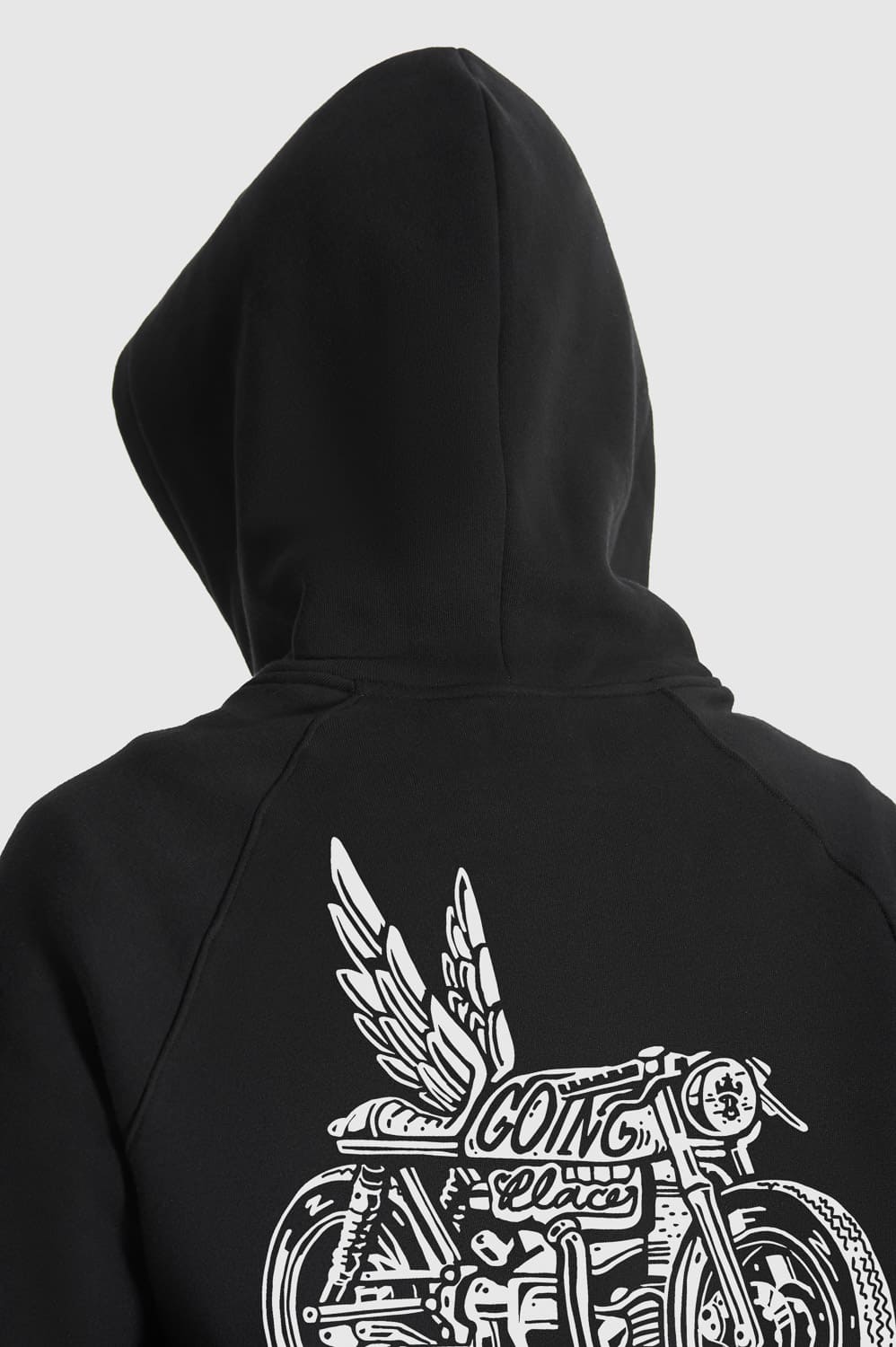 KYLE WING 01 – Biker Hoodie Regular Fit, Unisex