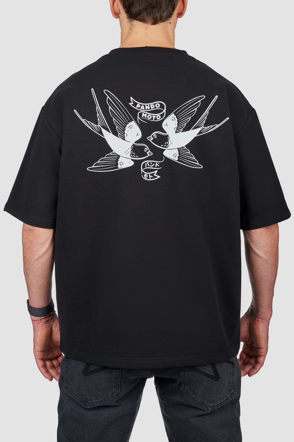 LUKE TOKYO BLACK – Oversized T-Shirt for Bikers, Unisex Main image