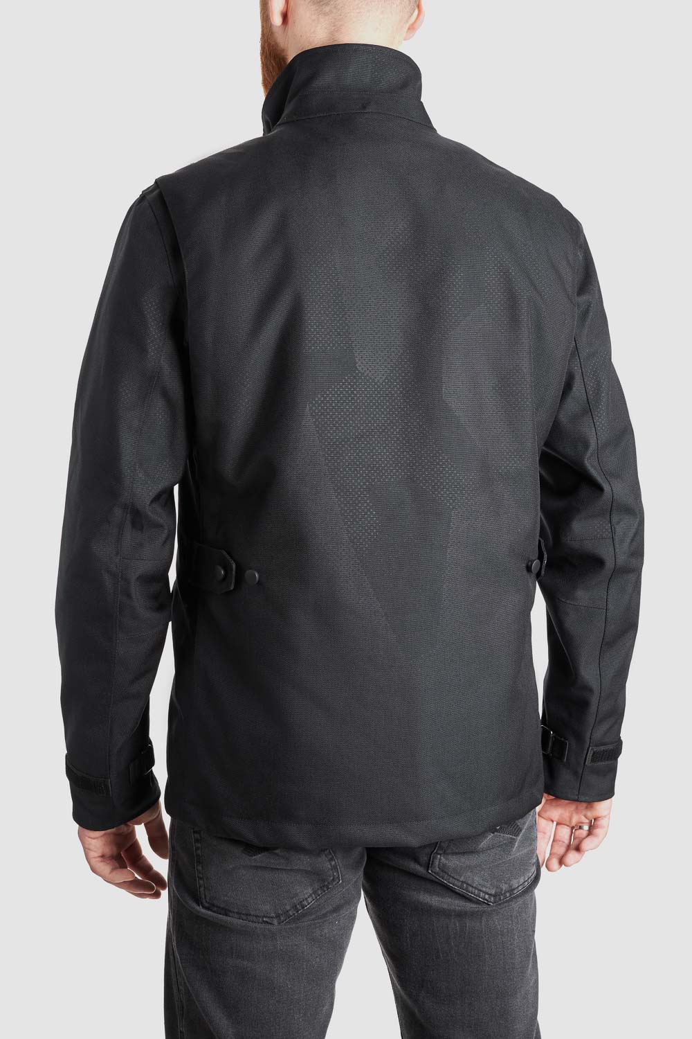 M65 WP JACKET BLACK Slim-Fit Waterproof Motorcycle Jacket