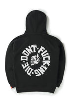 MAX DON'T DIE BLACK – Oversized Biker Hoodie, Unisex