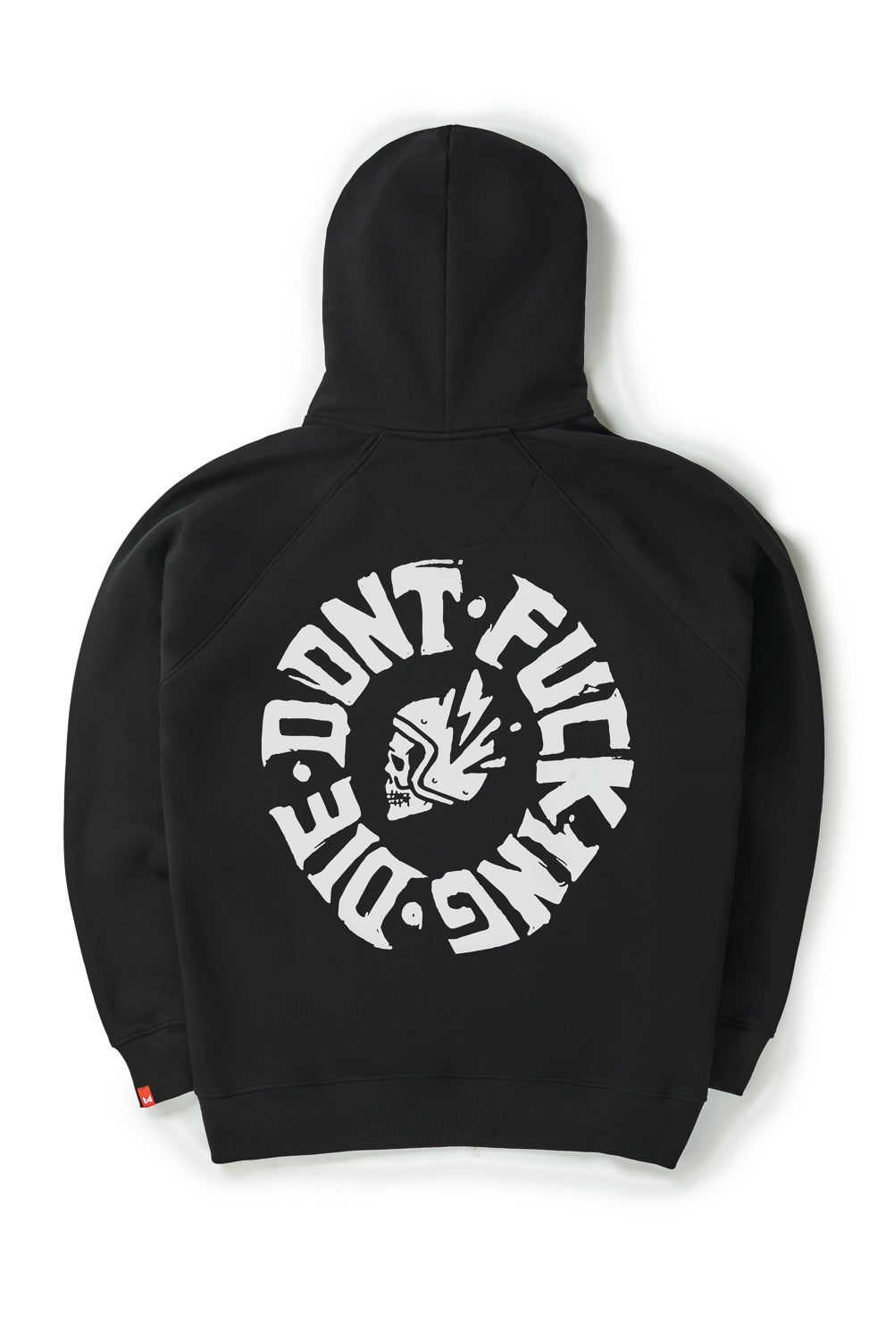 MAX DON'T DIE BLACK – Oversized Biker Hoodie, Unisex