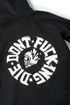 MAX DON'T DIE BLACK – Oversized Biker Hoodie, Unisex