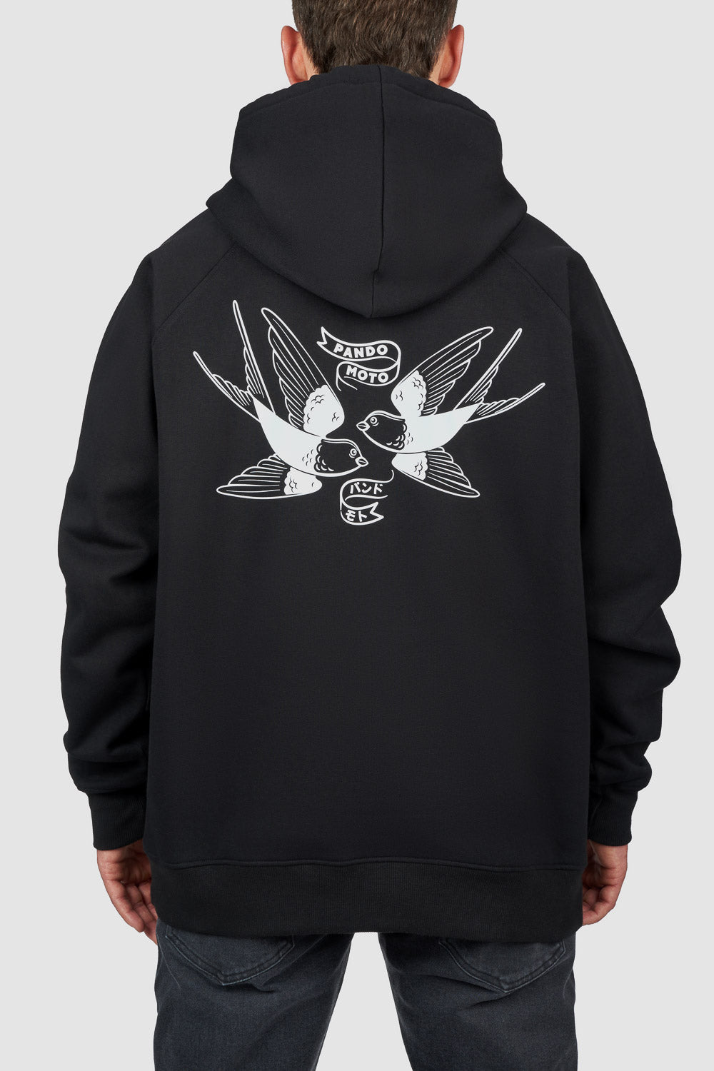 MAX TOKYO BLACK – Oversized Biker Hoodie, Unisex