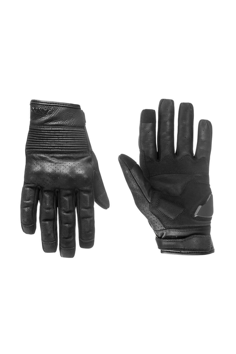 ONYX BLACK - Leather Motorcycle Gloves