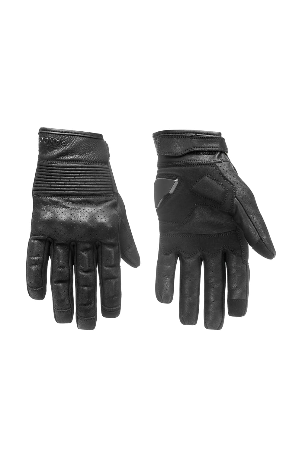 ONYX BLACK - Leather Motorcycle Gloves