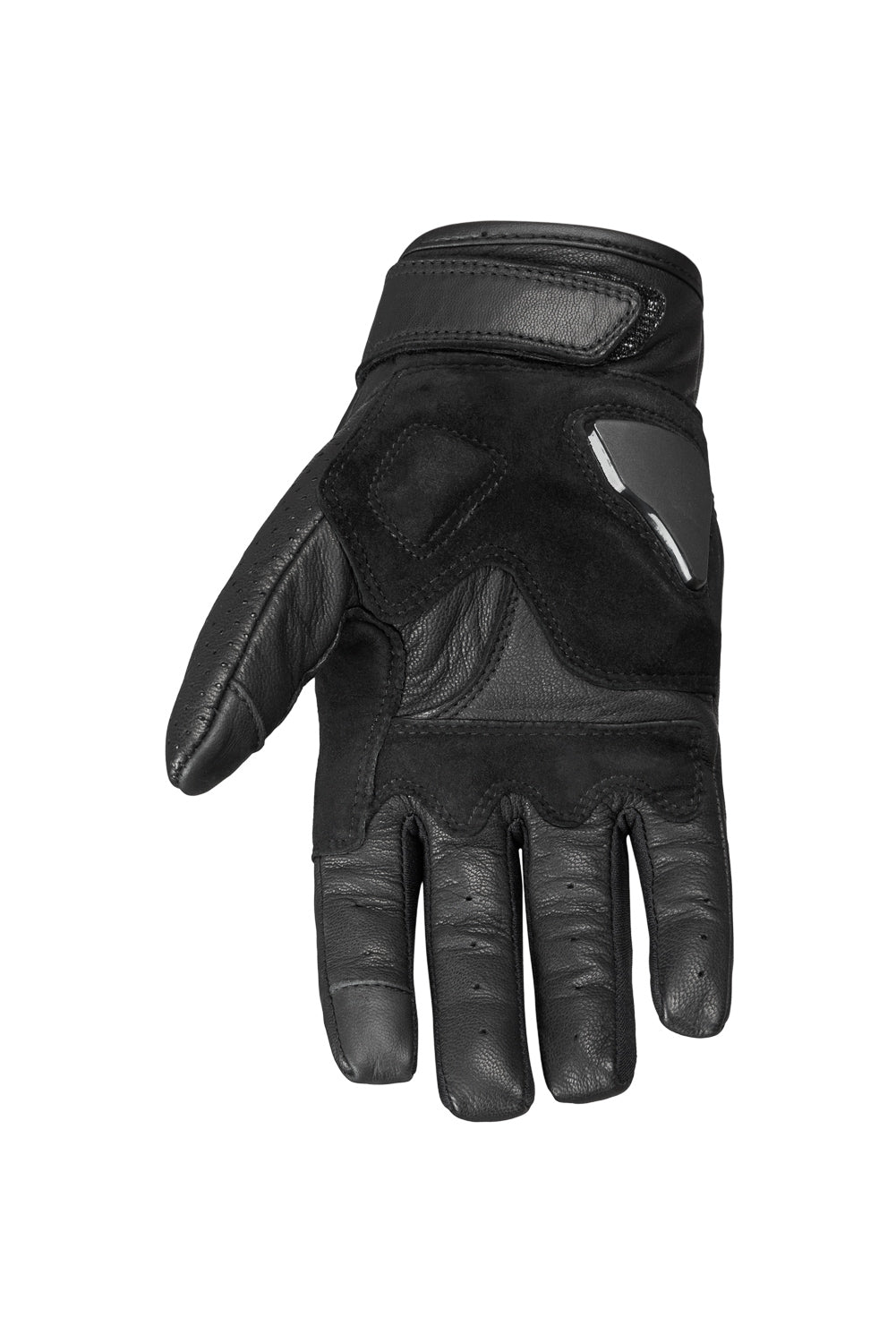 ONYX BLACK 02 – Leather Motorcycle Gloves