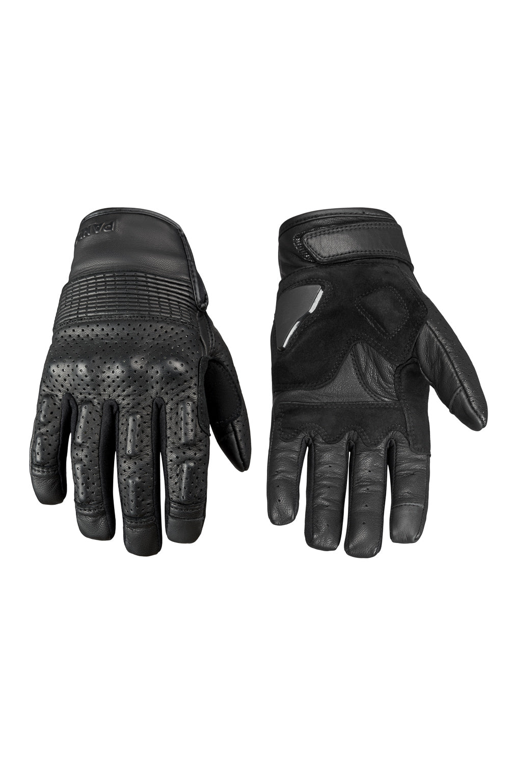 ONYX BLACK 02 – Leather Motorcycle Gloves