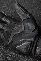 ONYX BLACK 02 – Leather Motorcycle Gloves