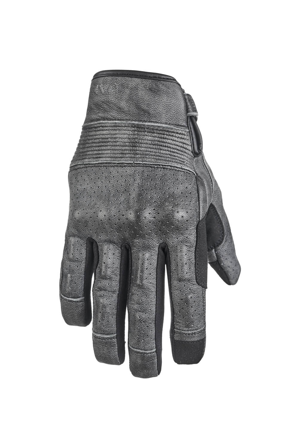 ONYX GREY - Leather Motorcycle Gloves Secondary image