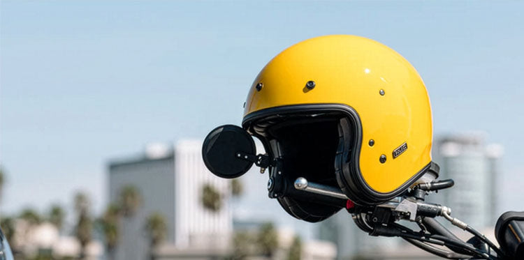 Open face helmets