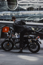 TWIN LEATHER JACKET BLACK - Men's Leather Motorcycle Jacket