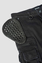 Desert Cargo Black - Motorcycle Jeans for Men with Chino Style Cordura