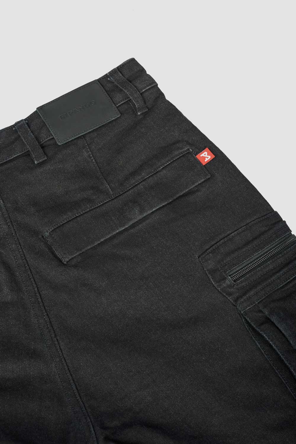 Desert Cargo Black - Motorcycle Jeans for Men with Chino Style Cordura