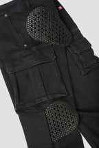 Desert Cargo Black - Motorcycle Jeans for Men with Chino Style Cordura