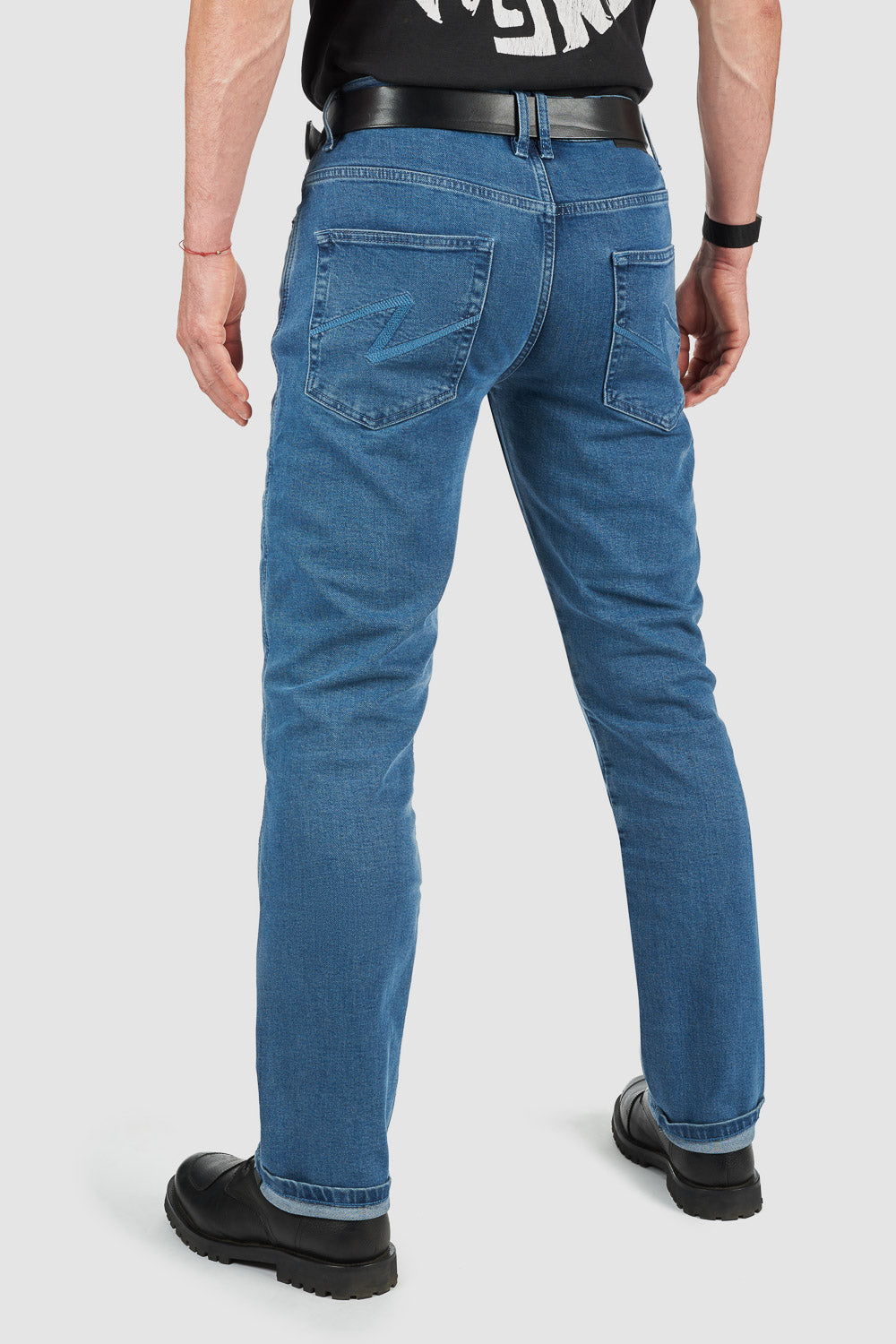 JAMES REGULAR BLUE – Men's Motorcycle Jeans Regular-Fit CORDURA Secondary image