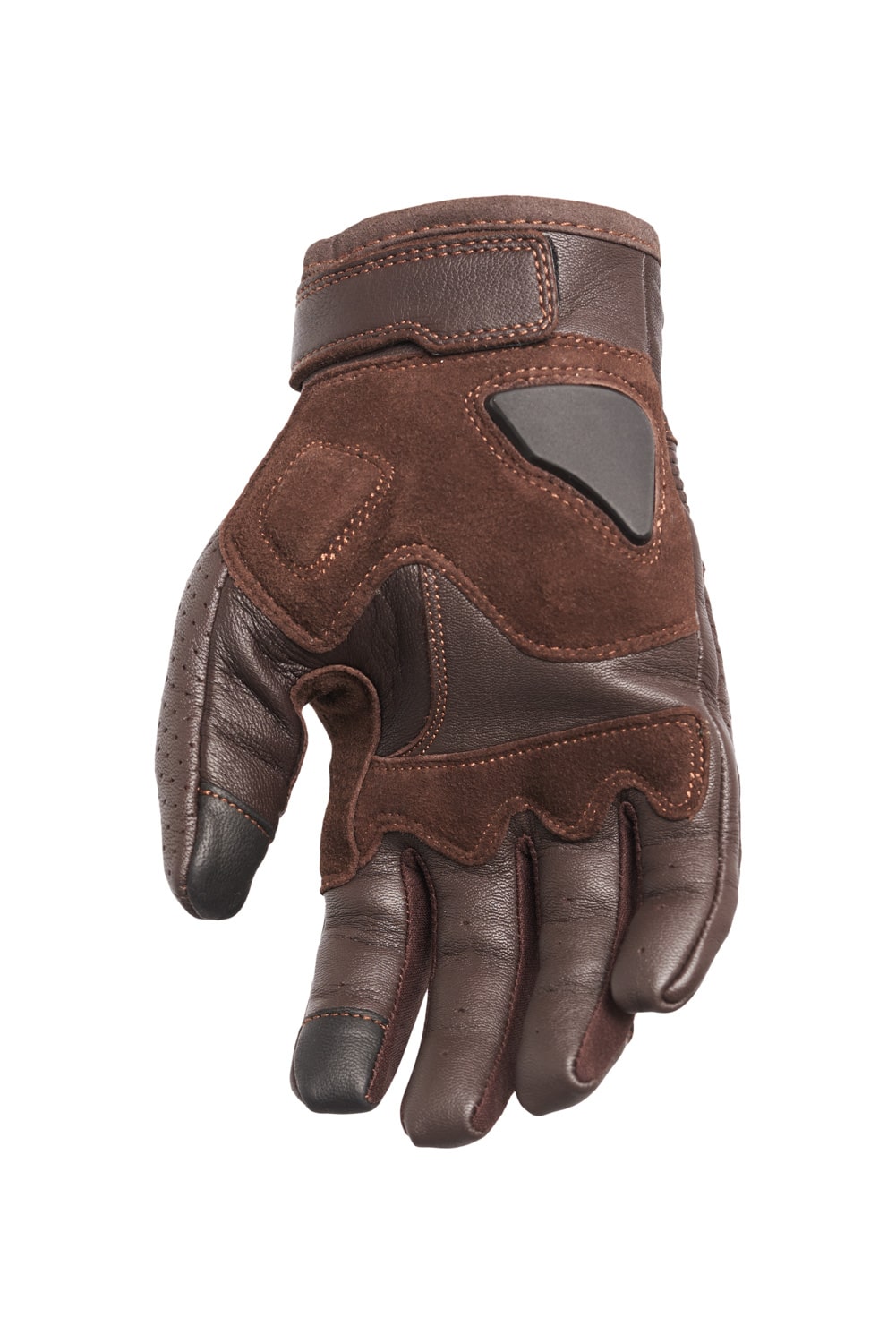ONYX BROWN - Leather Motorcycle Gloves
