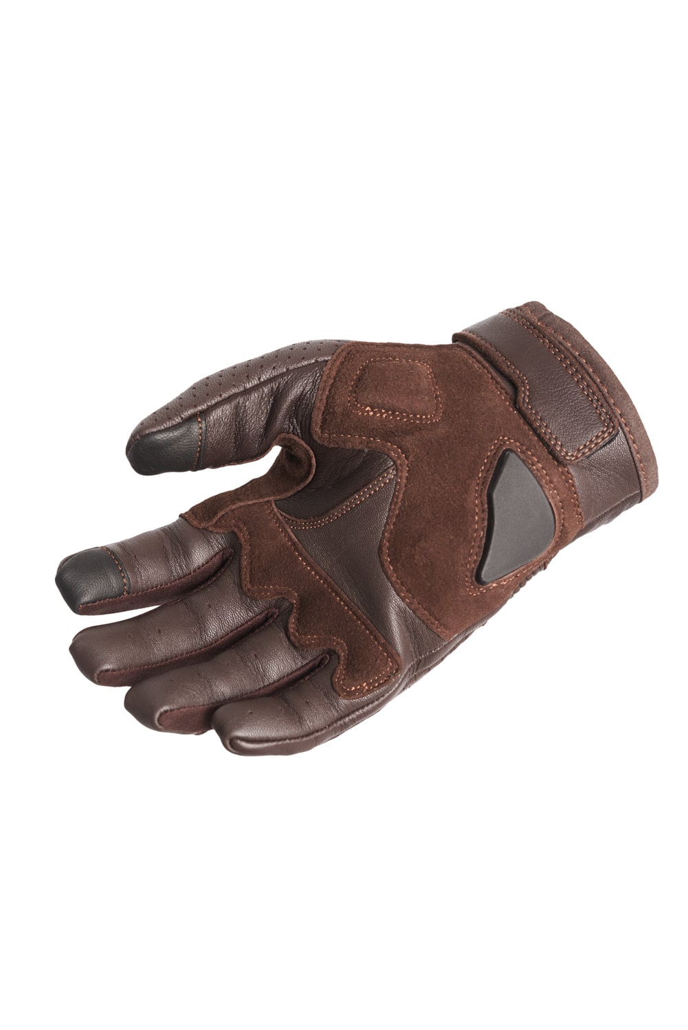 ONYX BROWN - Leather Motorcycle Gloves
