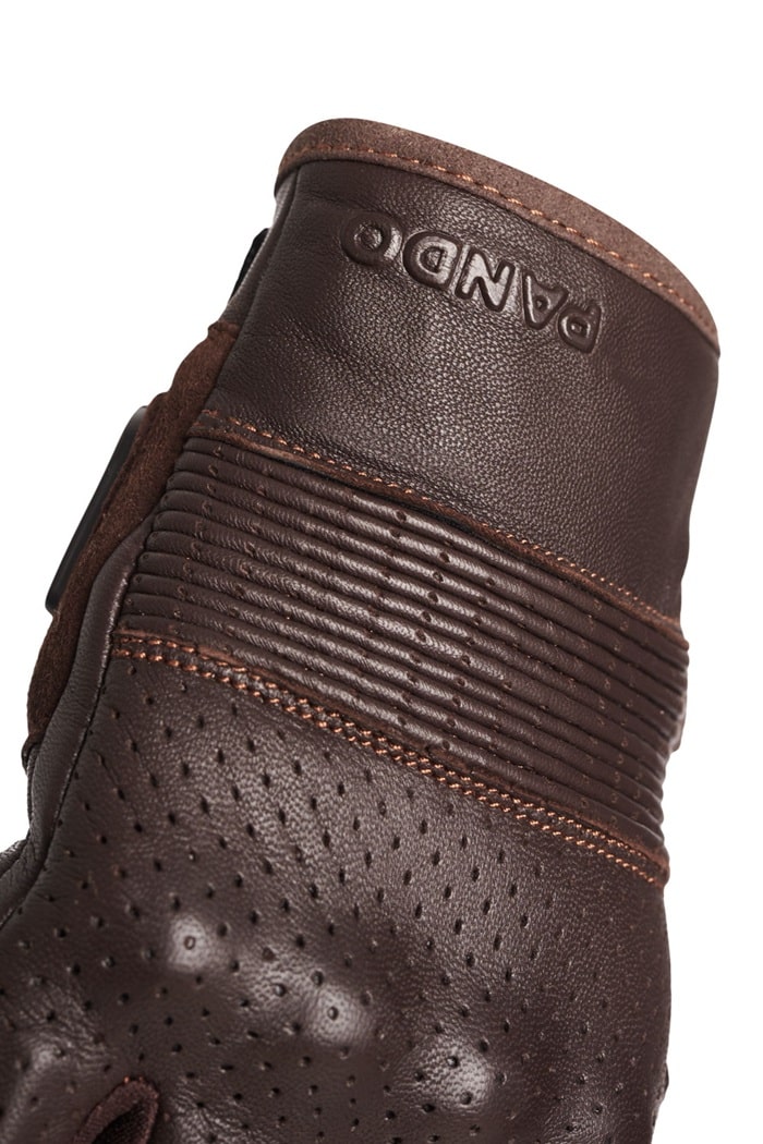 ONYX BROWN - Leather Motorcycle Gloves