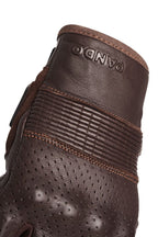 ONYX BROWN - Leather Motorcycle Gloves