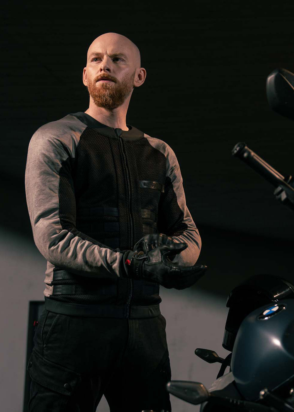 COMMANDO UH GREY - Men's Light-Weight Motorcycle Jacket