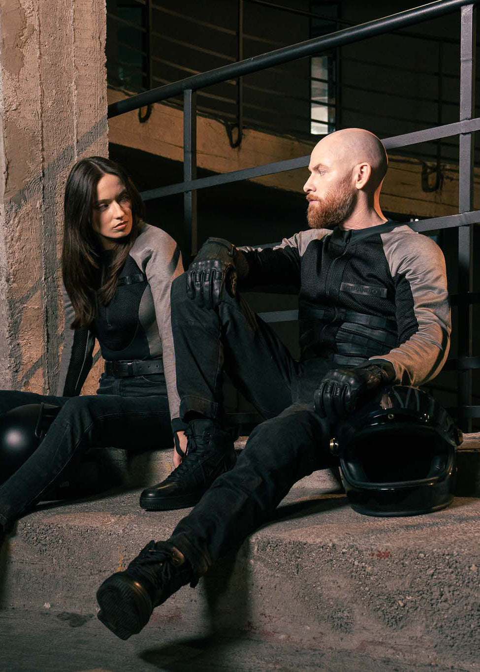 COMMANDO UH GREY - Men's Light-Weight Motorcycle Jacket