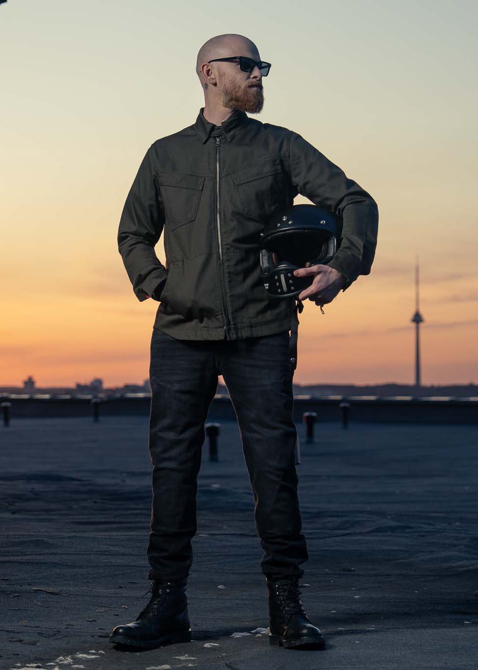 CAPO COR 02 – Motorcycle Shirt for Men Slim-Fit Cordura