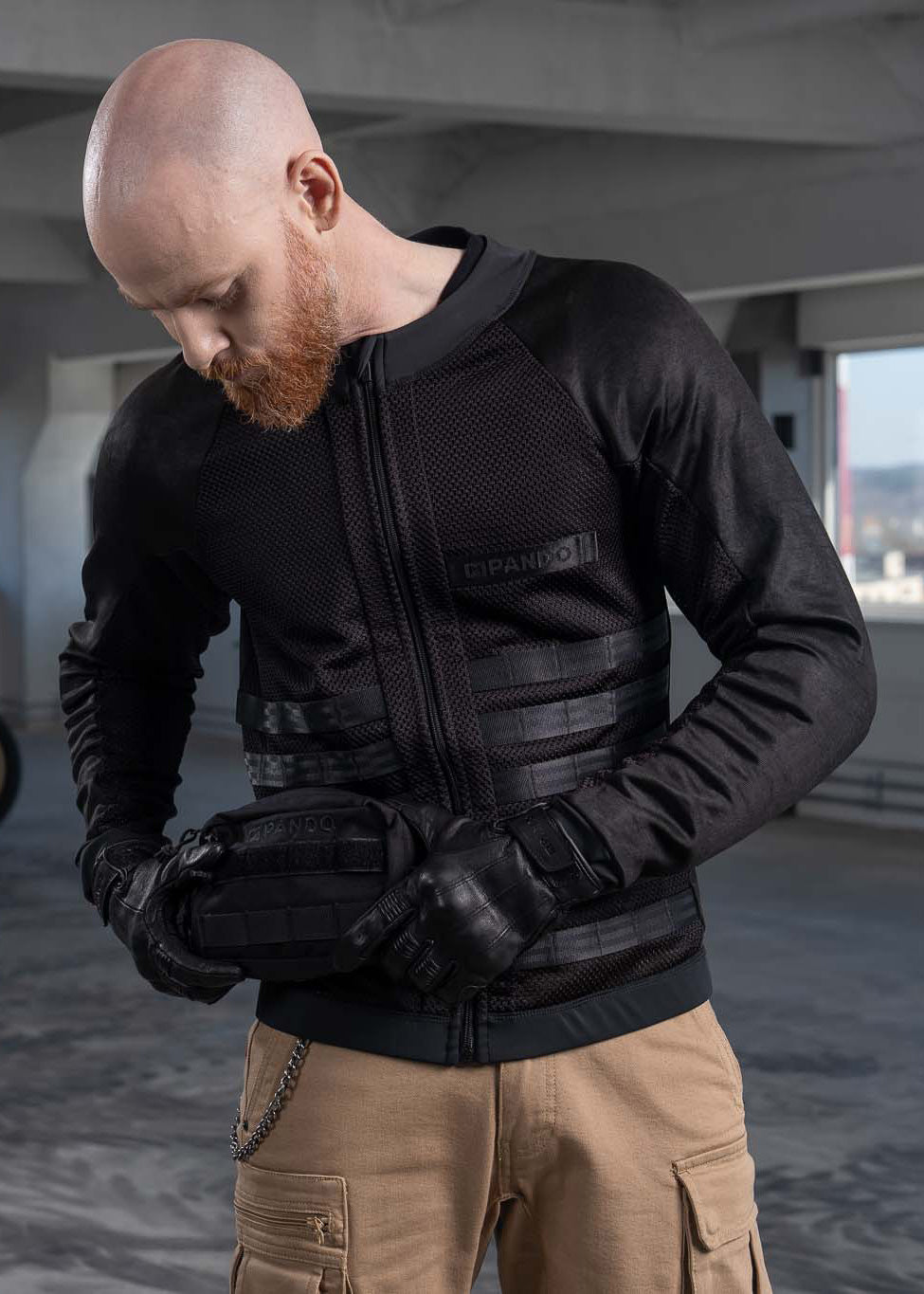 POUCH BLACK - Rugged Motorcycle Pouch Made from Cordura