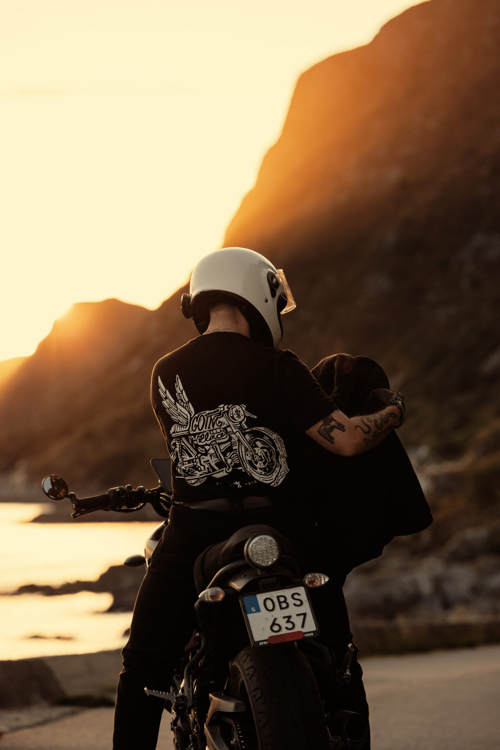 MIKE MOTO WING 1 - T-Shirt for bikers Regular Fit, Unisex