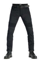 KARLDO SLIM BLACK - Motorcycle Jeans for Men Slim-Fit Cordura