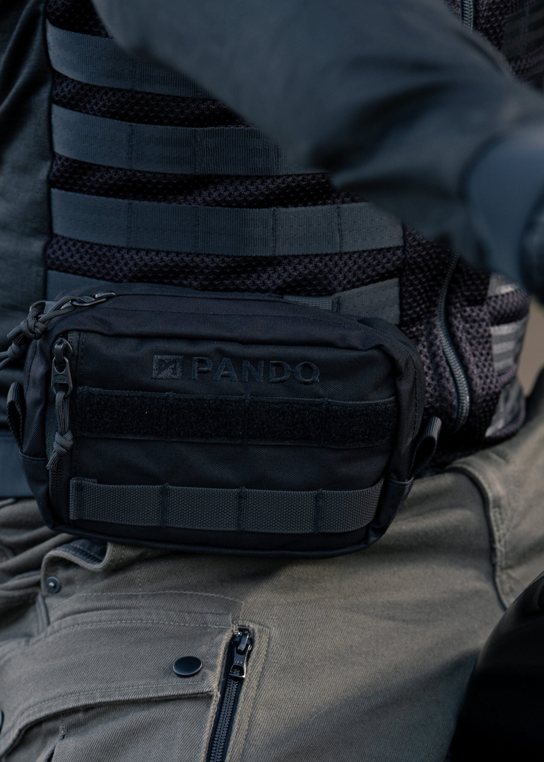 POUCH BLACK - Rugged Motorcycle Pouch Made from Cordura