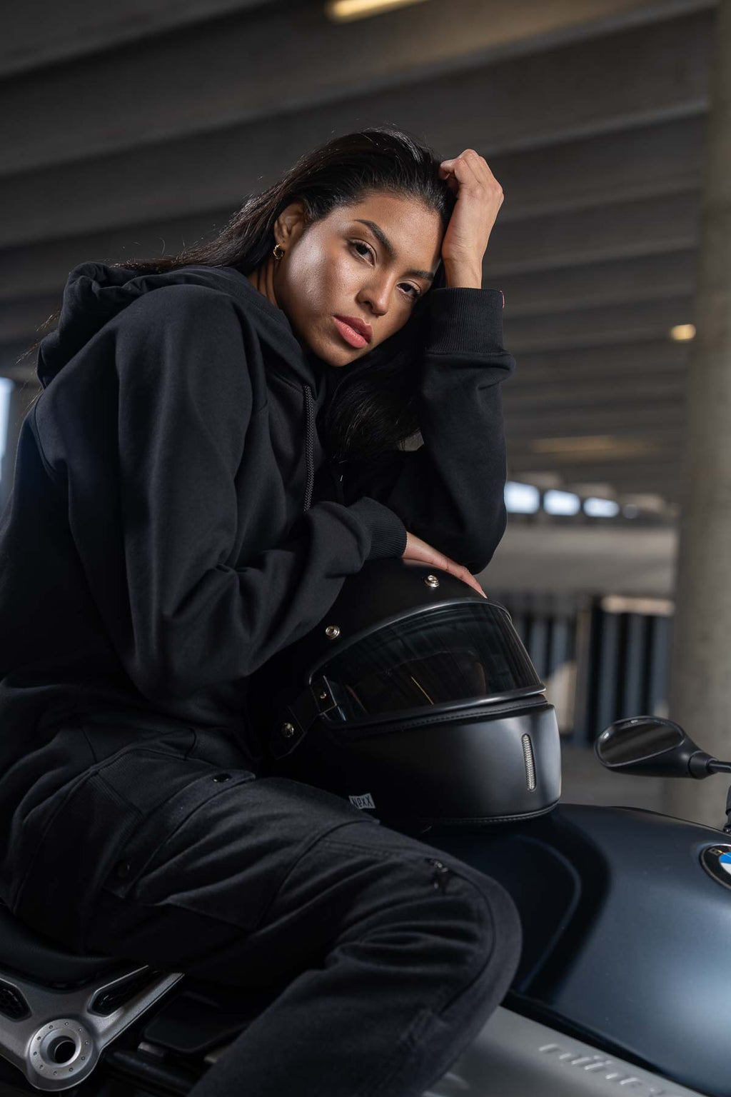 MILA CARGO BLACK – Motorcycle Jeans for Women with Chino Style Cordura