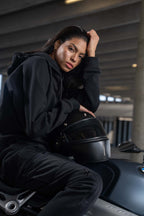 MILA CARGO BLACK – Motorcycle Jeans for Women with Chino Style Cordura