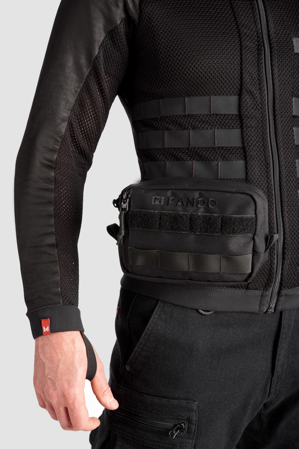 POUCH BLACK - Rugged Motorcycle Pouch Made from Cordura