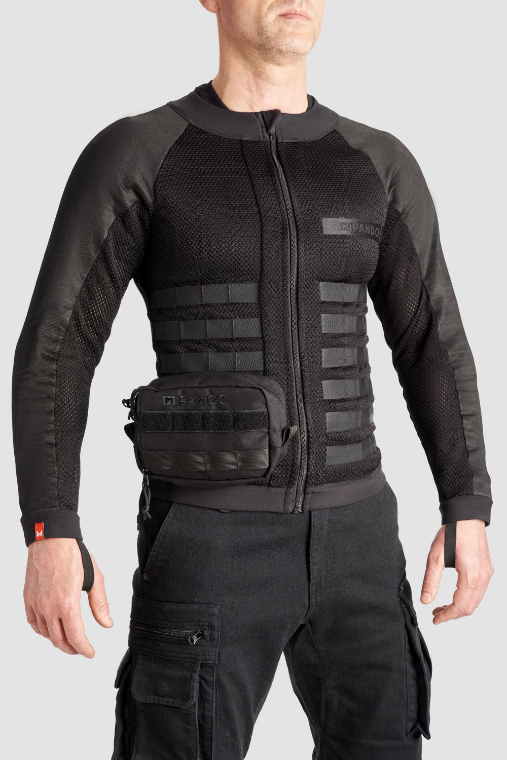 POUCH BLACK - Rugged Motorcycle Pouch Made from Cordura