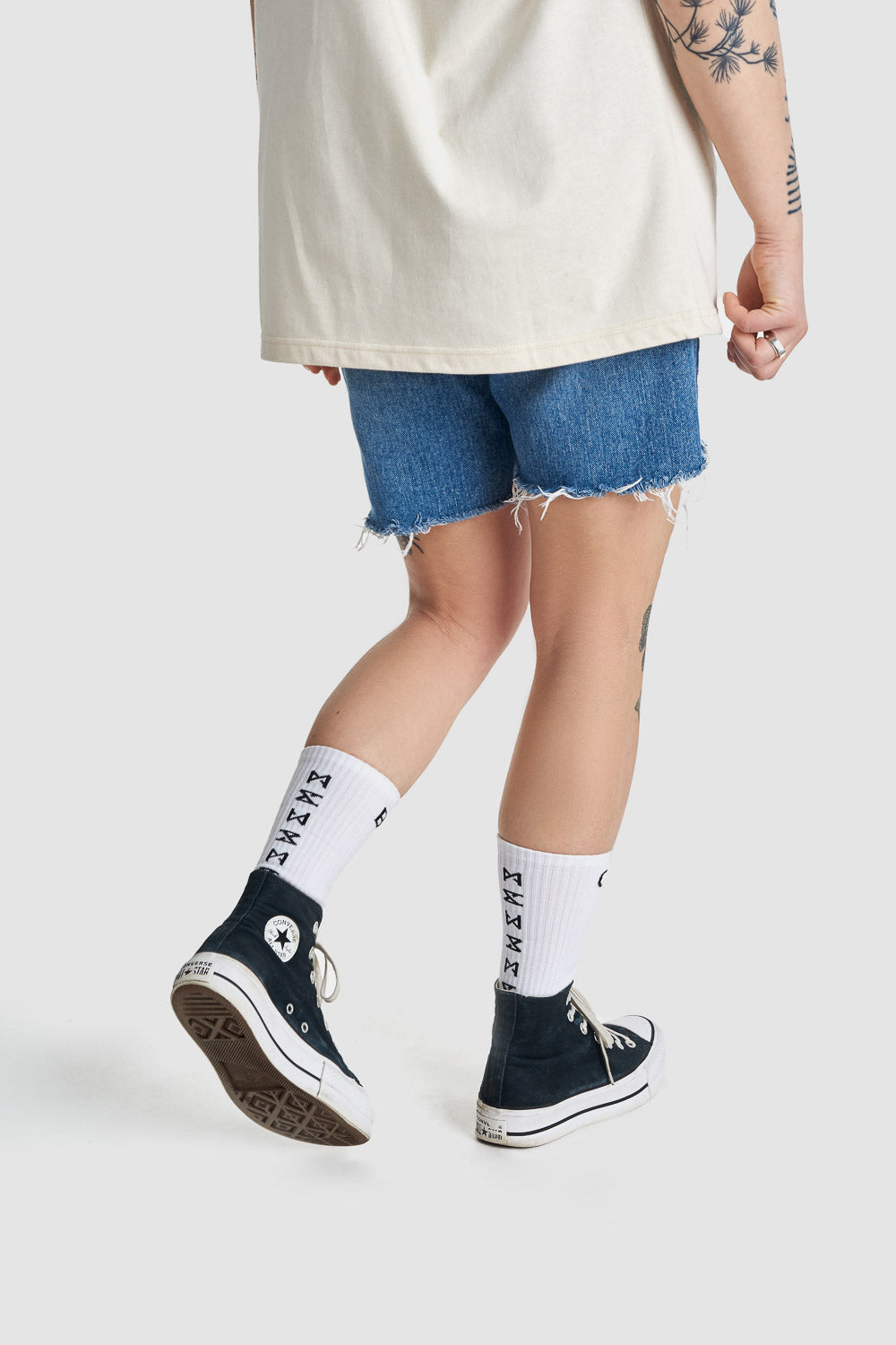 MOTORCYCLE SOCKS - white lifestyle socks GEAR