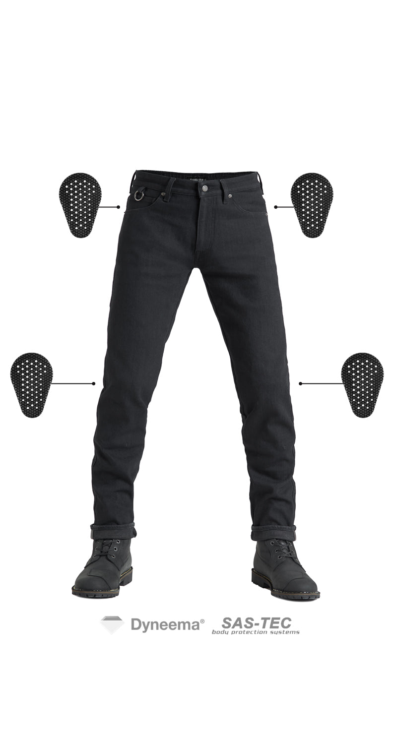 STEEL BLACK 02 – Men's Motorcycle Jeans Slim-Fit Dyneema