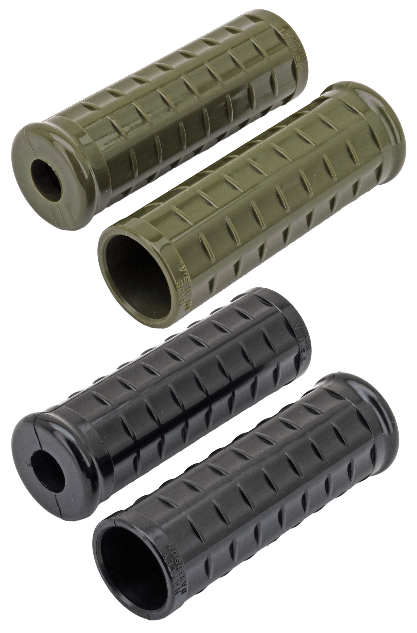 WAFFLE STYLE HANDLEBAR GRIPS FOR HARLEY 1942-1948 - view 2