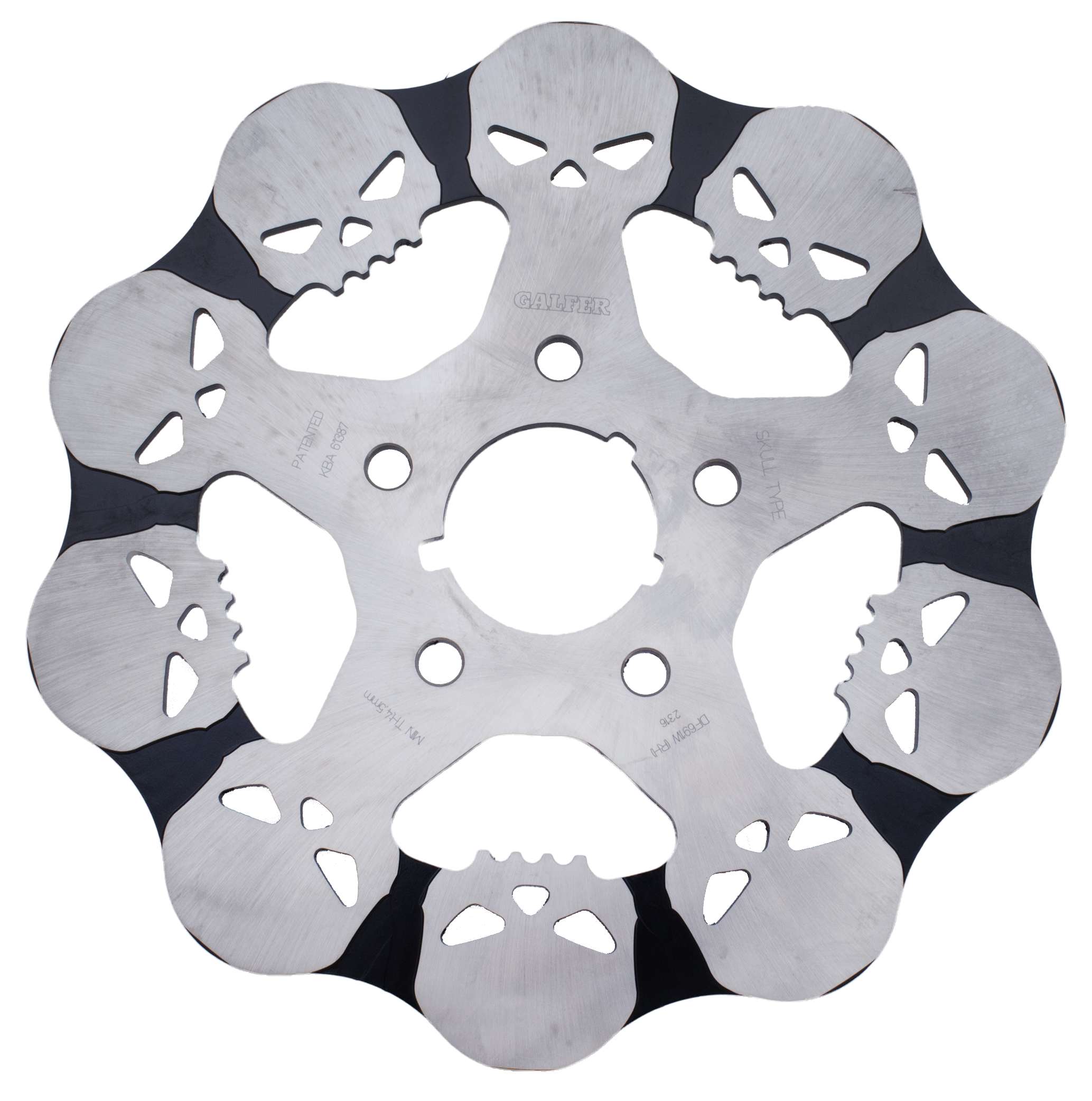 GALFER SKULLED DISC BRAKE ROTORS - view 1 Main image