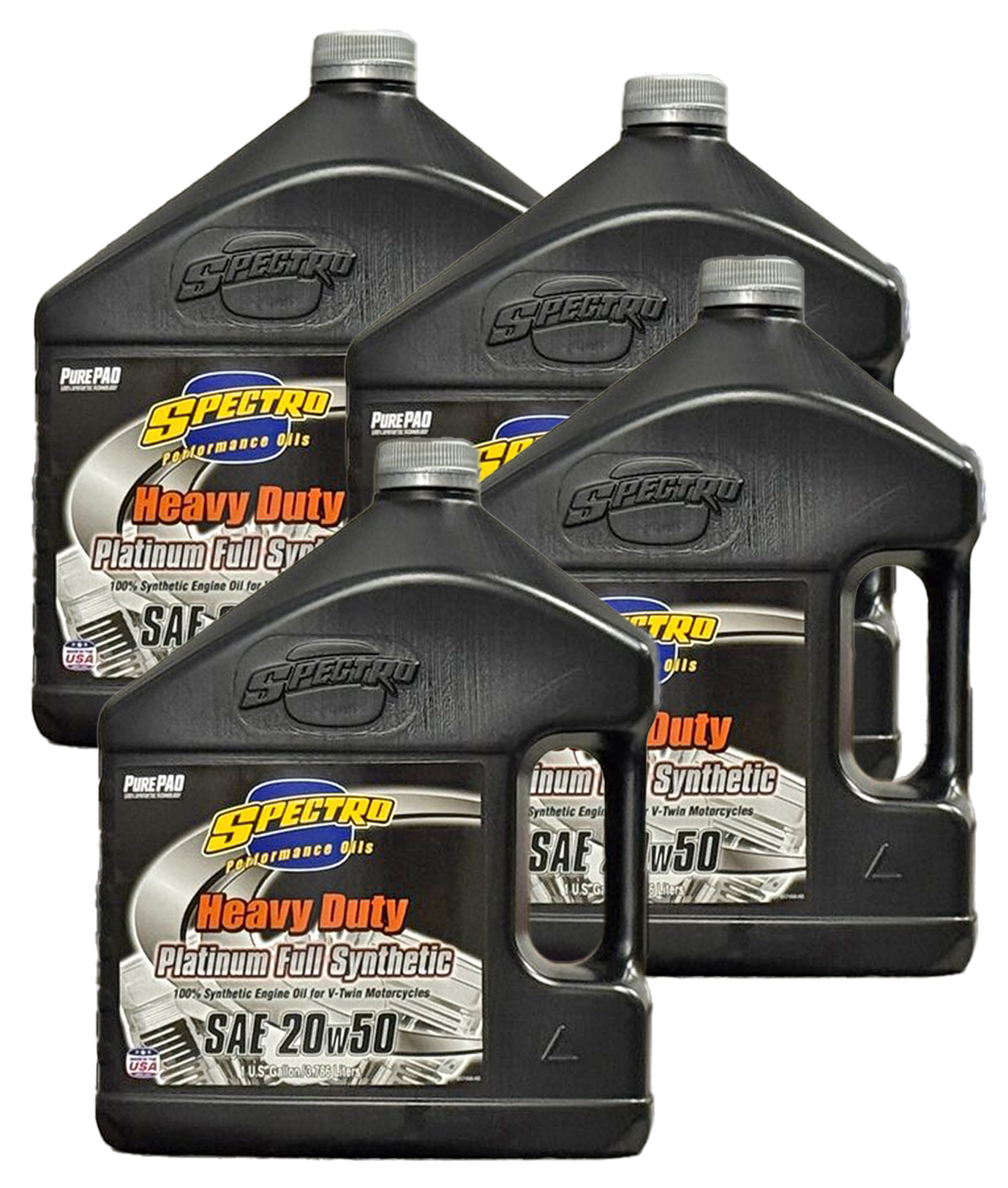 SPECTRO PLATINUM FULL SYNTHETIC SAE 20W50 MOTOR OIL - view 1