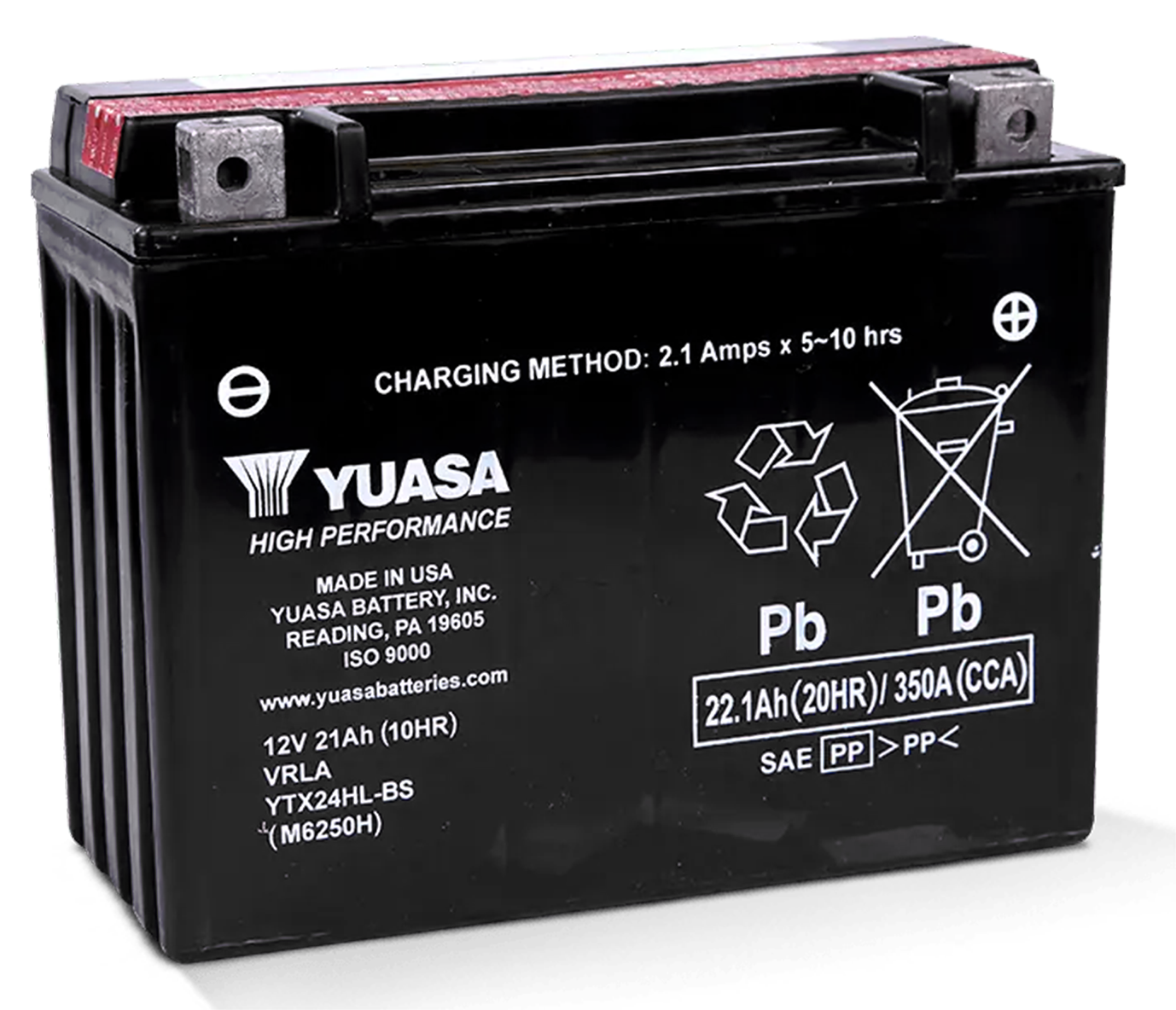 YUASA "V-FORCE" HIGH OUTPUT MAINTENANCE FREE BATTERIES - view 1 Main image