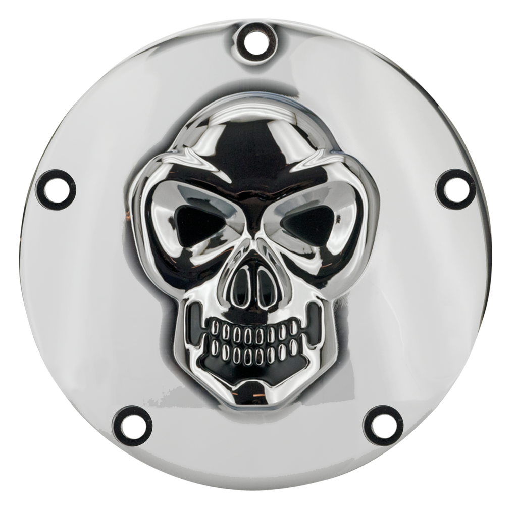 SKULLED ALUMINUM DERBY COVERS - view 1
