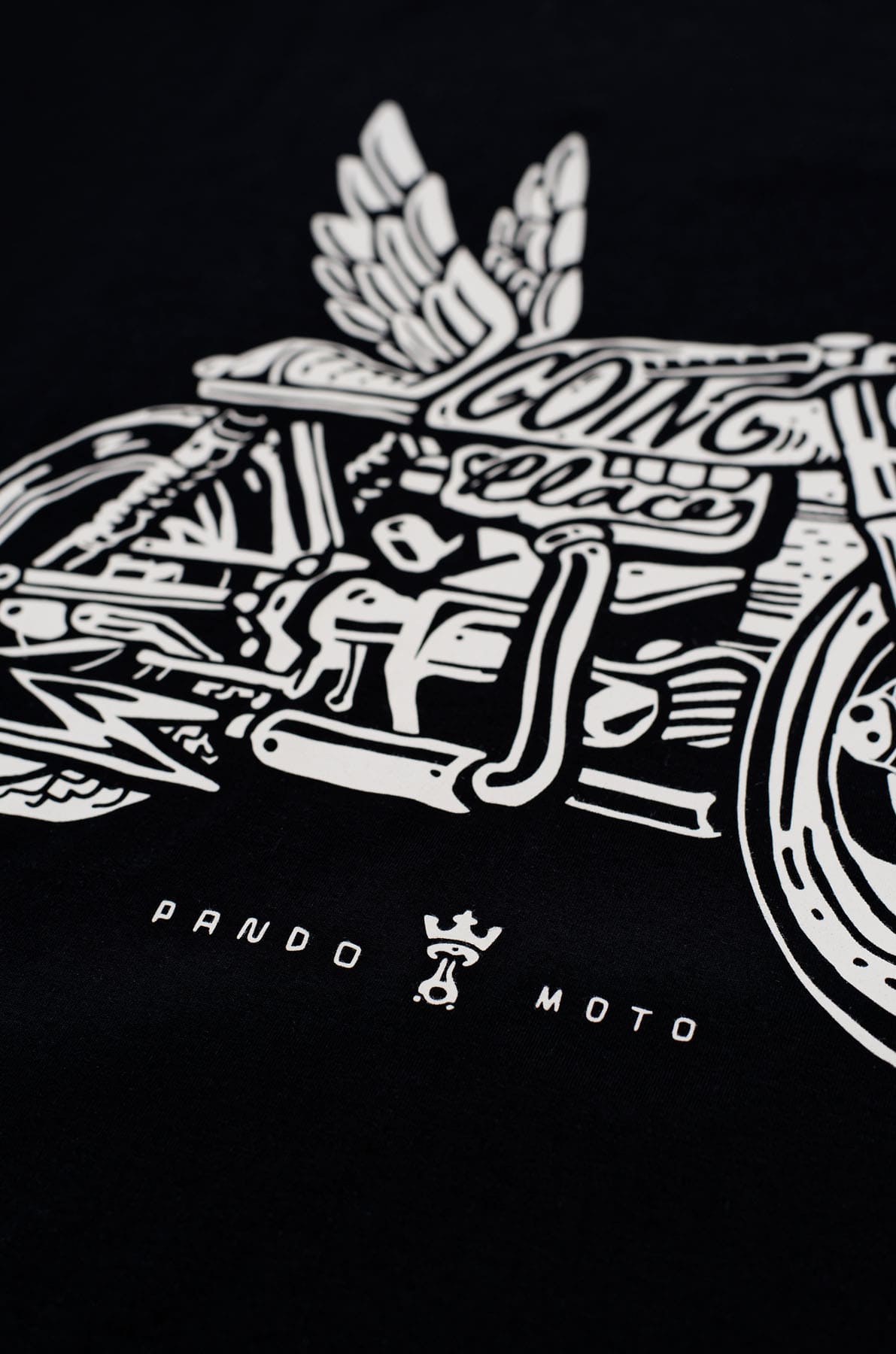 MIKE MOTO WING 1 - T-Shirt for bikers Regular Fit, Unisex