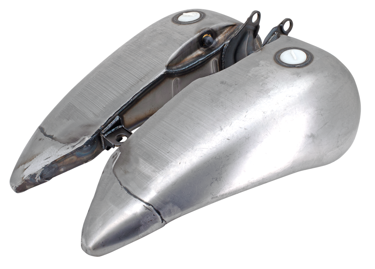 4" STRETCHED STEEL FLAT-SIDE GAS TANK FOR SOFTAILS Secondary image