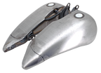 4" STRETCHED STEEL FLAT-SIDE GAS TANK FOR SOFTAILS - view 2