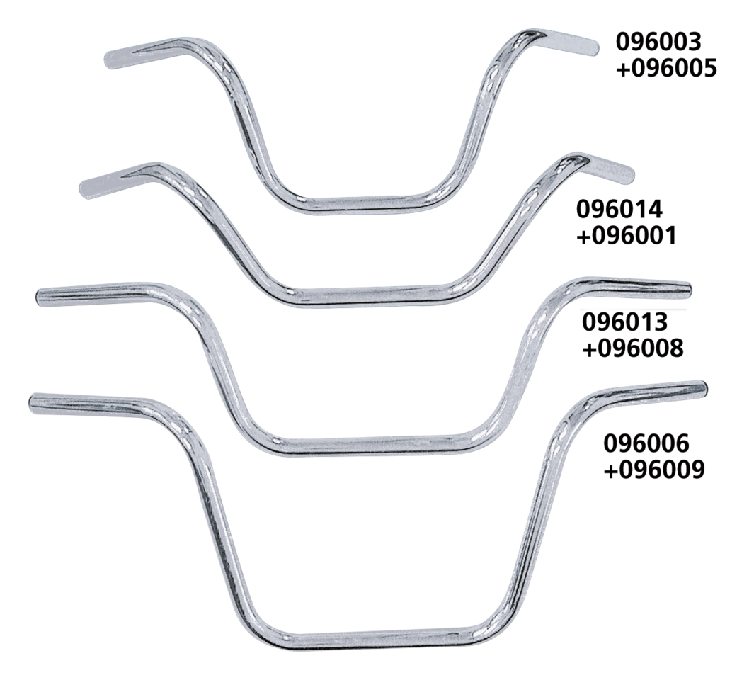 ZODIAC ONE INCH DIAMETER APE HANGER HANDLEBARS - view 2