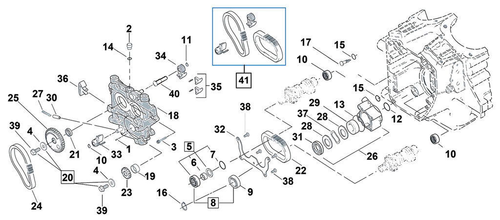 CAM CHAIN PARTS FOR EARLY TWIN CAM - view 2